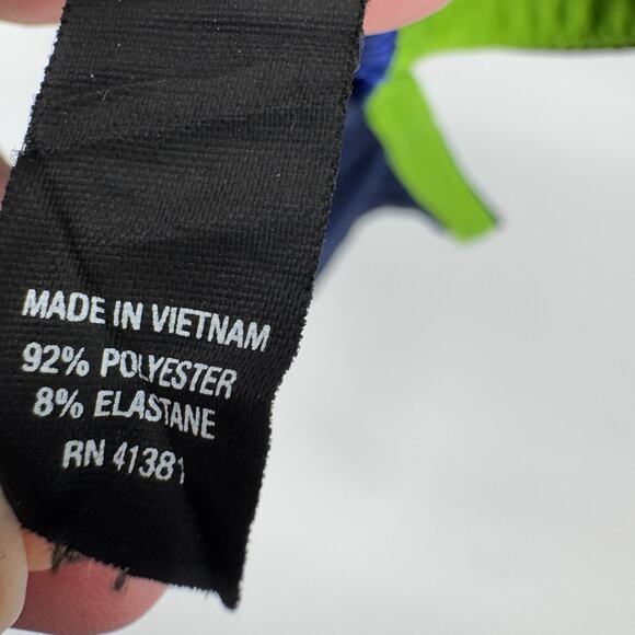 RLX Polo Shirt Mens Medium Blue Pink Green Yellow Golf Bird Logo Ralph Lauren - Picture 9 of 10